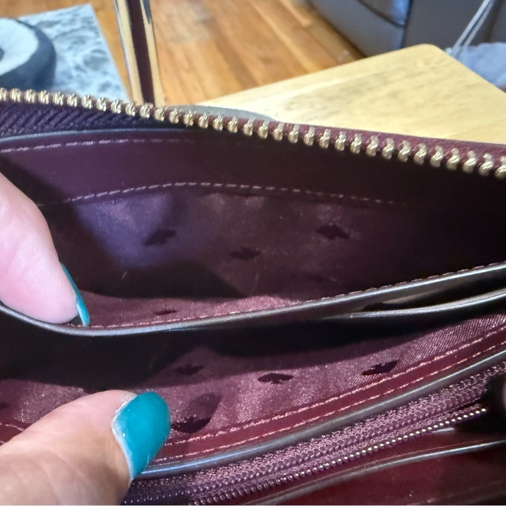 Kate Spade Deep Red Leather Wallet - Picture 4 of 10